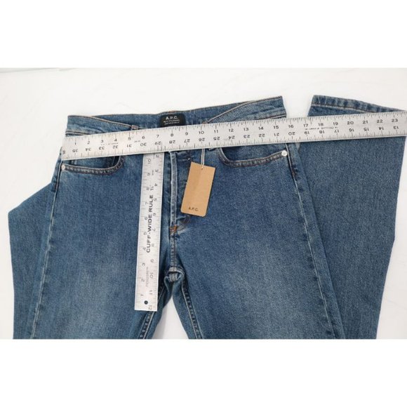 A.P.C. Blue Slim Straight Jeans Versatile Denim - Picture 7 of 12